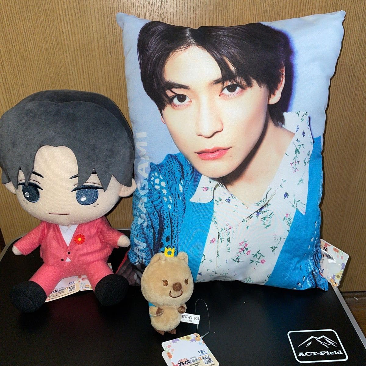 サンエックス イヌソファー ワンクッション(黄) Wぬいぐるみホルダー